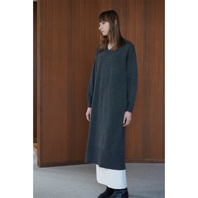 CLANE / ����� V NECK LOOSE KNIT ONEPIECE