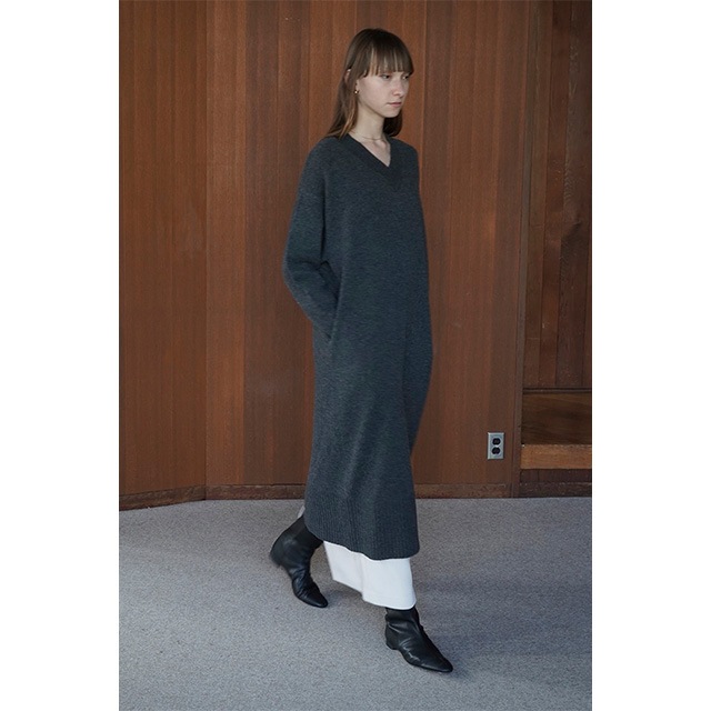 CLANE / ����� V NECK LOOSE KNIT ONEPIECE