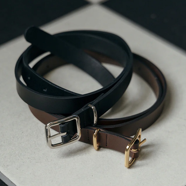 CREDONA / ����ɥ� NARROW LEATHER BELT