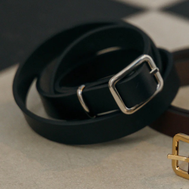 CREDONA / ����ɥ� NARROW LEATHER BELT