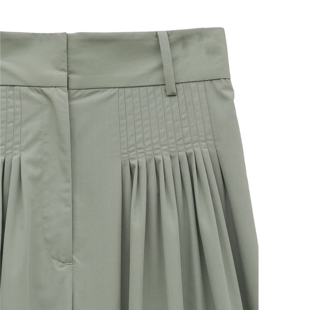 CLANE / ����� TUCK DESIGN WIDE PANTS