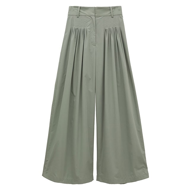 CLANE / ����� TUCK DESIGN WIDE PANTS