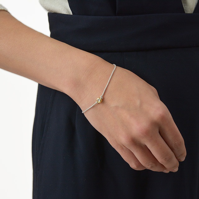 ����ѥ������֥����� One LG Diamond Bracelet - K18Yellow Gold w/Laboratory Grown Diamond