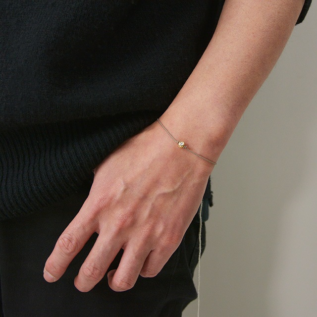 ����ѥ������֥����� One LG Diamond Bracelet - K18Yellow Gold w/Laboratory Grown Diamond