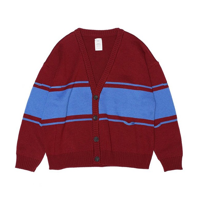 NAME. �͡���  BROKEN STRIPED CARDIGAN