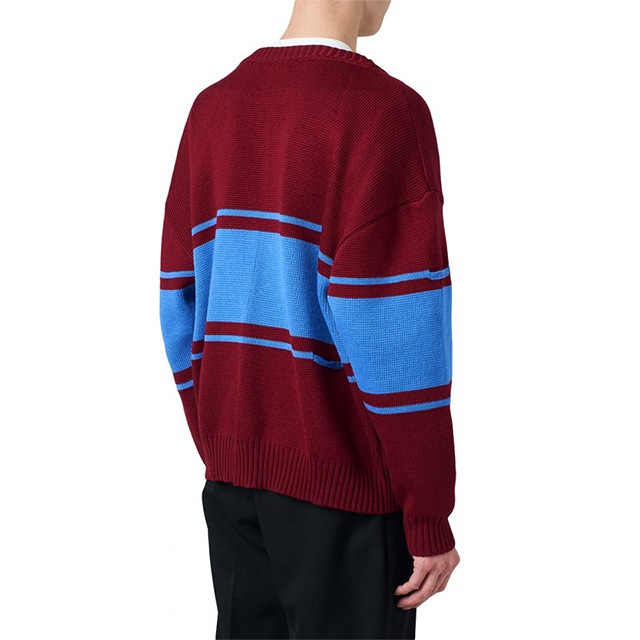 NAME. �͡���  BROKEN STRIPED CARDIGAN