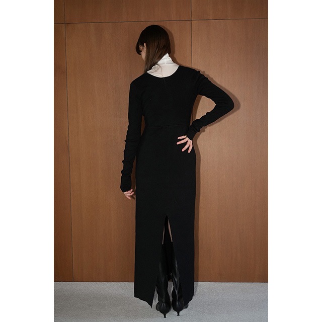 CLANE / ����� W FACE KNIT ONEPIECE