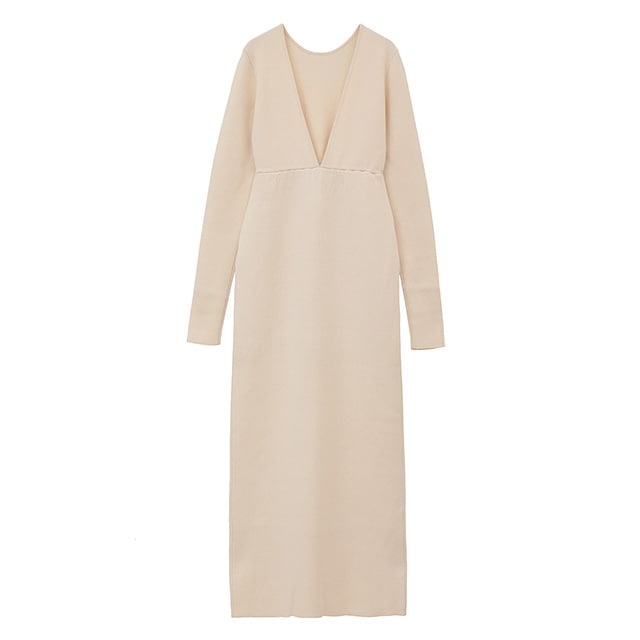 CLANE / ����� W FACE KNIT ONEPIECE