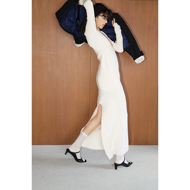 CLANE / ����� W FACE KNIT ONEPIECE