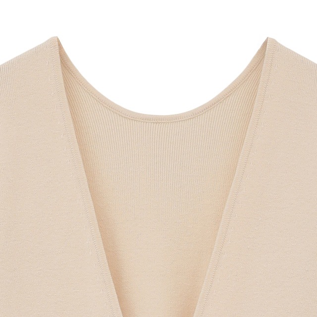 CLANE / ����� W FACE KNIT ONEPIECE