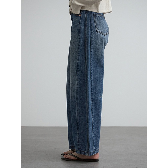 CREDONA / ɥ WIDE BEETLE DENIM PANTS