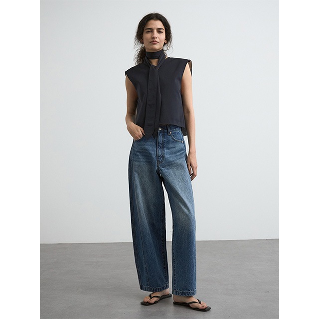 CREDONA / ɥ WIDE BEETLE DENIM PANTS