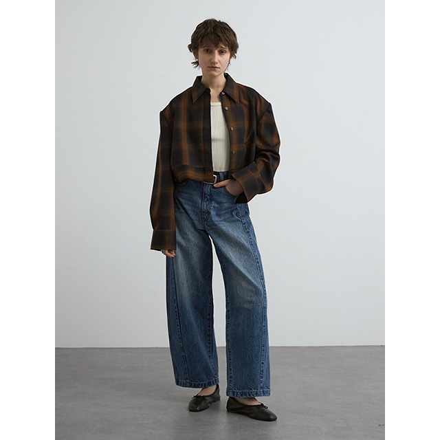 CREDONA / ɥ WIDE BEETLE DENIM PANTS