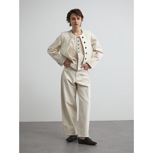 CREDONA / ����ɥ� WIDE BEETLE DENIM PANTS