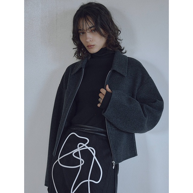 CREDONA / ����ɥ� WOOL SHORT ZIP JACKET COAT