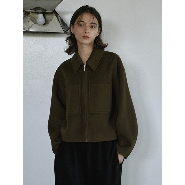 CREDONA / ����ɥ� WOOL SHORT ZIP JACKET COAT