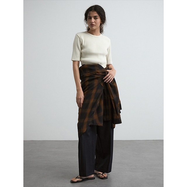 CREDONA / ����ɥ� ROME CHECK SHIRTS