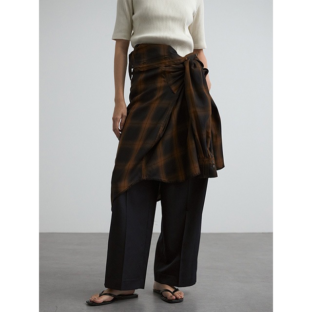 CREDONA / ����ɥ� ROME CHECK SHIRTS