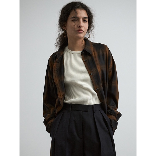 CREDONA / ����ɥ� ROME CHECK SHIRTS