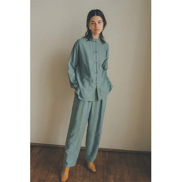 CLANE / �����  2TUCK CHINA SMOOTH PANTS