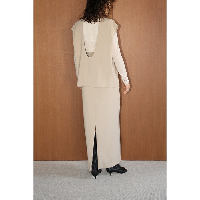 CLANE / ����� LAYERED BACK OPEN ONEPIECE