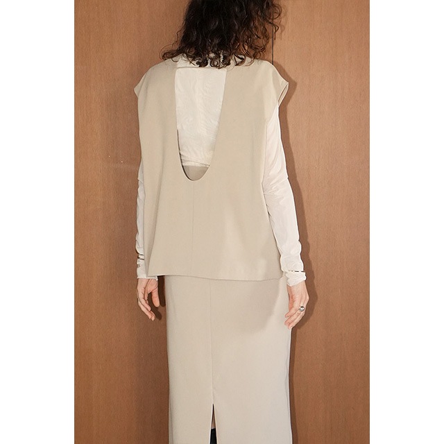 CLANE / ����� LAYERED BACK OPEN ONEPIECE