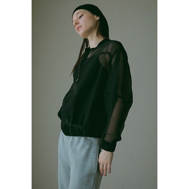 MANOF / �ޥΥ� SHEER VOLUME SLEEVE BLOUSON