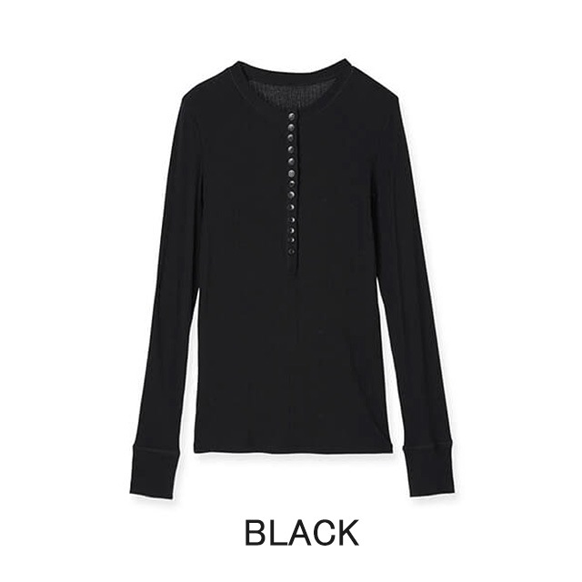 CREDONA / ����ɥ� SILK BREND HENRY NECK L/S TEE