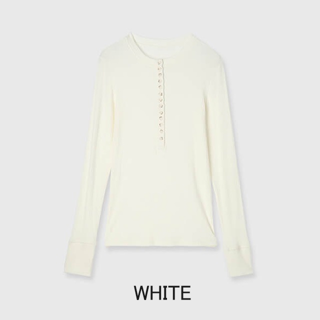 CREDONA / ����ɥ� SILK BREND HENRY NECK L/S TEE