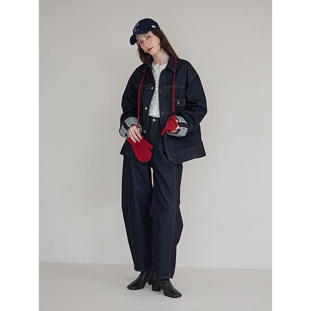CREDONA / ����ɥ� SILK BREND HENRY NECK L/S TEE