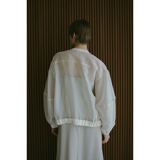 MANOF / �ޥΥ� SHEER VOLUME SLEEVE BLOUSON
