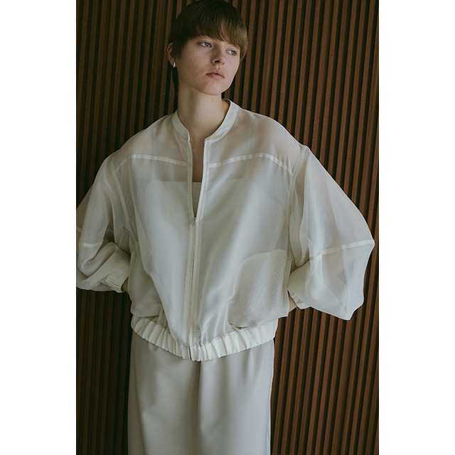 MANOF / �ޥΥ� SHEER VOLUME SLEEVE BLOUSON