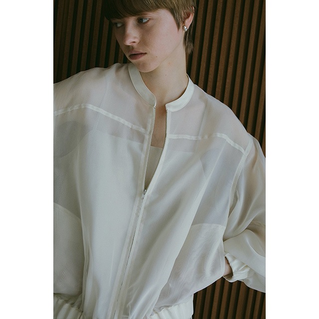 MANOF / �ޥΥ� SHEER VOLUME SLEEVE BLOUSON