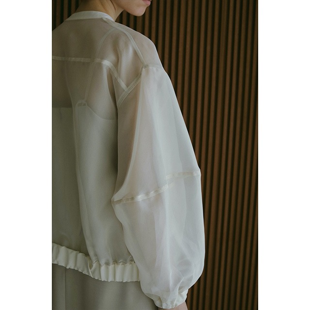 MANOF / �ޥΥ� SHEER VOLUME SLEEVE BLOUSON