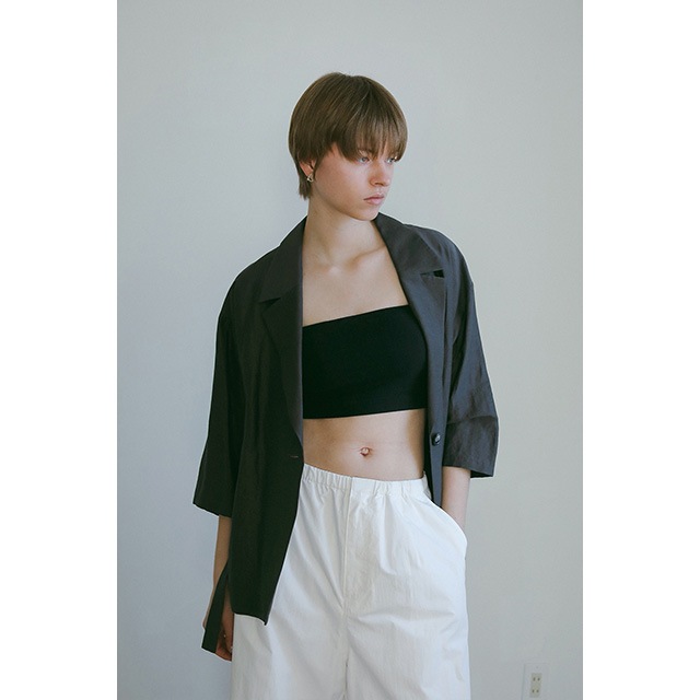 MANOF / �ޥΥ� VISCOSE HALF SLEEVE JACKET