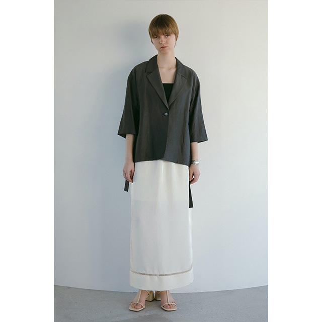 MANOF / �ޥΥ� VISCOSE HALF SLEEVE JACKET