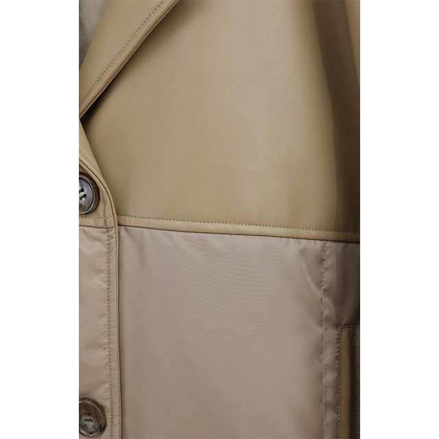 CLANE / ����� LEATHER SWITCHING OVER JACKET