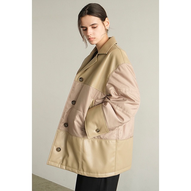 CLANE / ����� LEATHER SWITCHING OVER JACKET