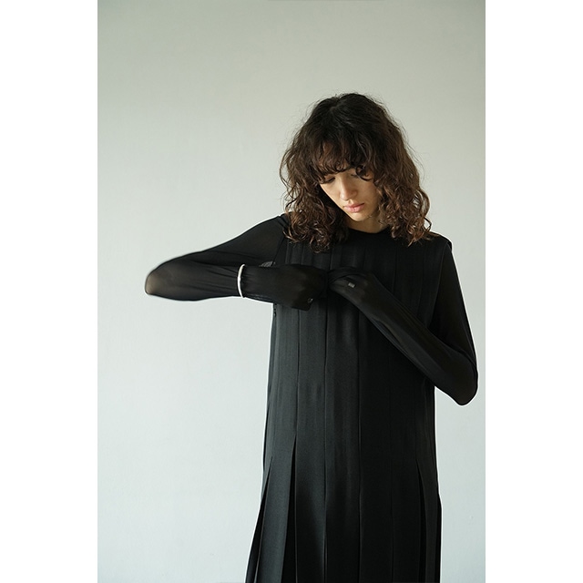 CLANE / ����� SHEER MESH CREW NECK TOPS