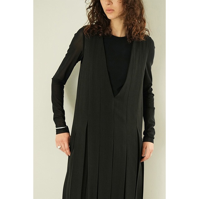 CLANE / ����� SHEER MESH CREW NECK TOPS