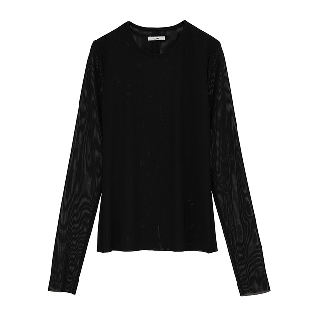 CLANE / ����� SHEER MESH CREW NECK TOPS