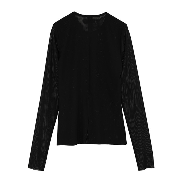 CLANE / ����� SHEER MESH CREW NECK TOPS