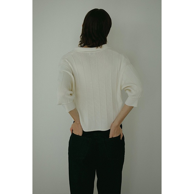 MANOF / �ޥΥ� KNIT POLO TOPS 