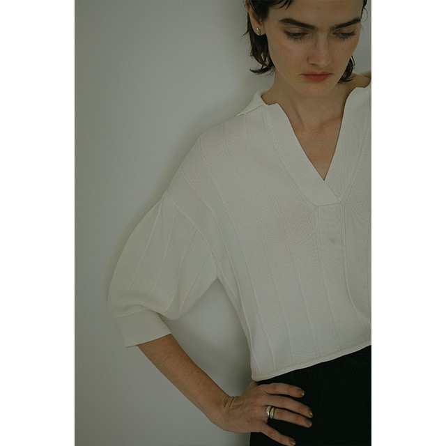 MANOF / �ޥΥ� KNIT POLO TOPS 
