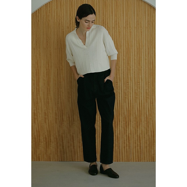 MANOF / �ޥΥ� KNIT POLO TOPS 