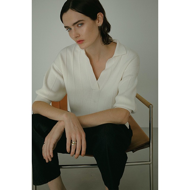 MANOF / �ޥΥ� KNIT POLO TOPS 