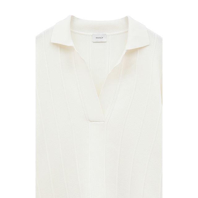 MANOF / �ޥΥ� KNIT POLO TOPS 