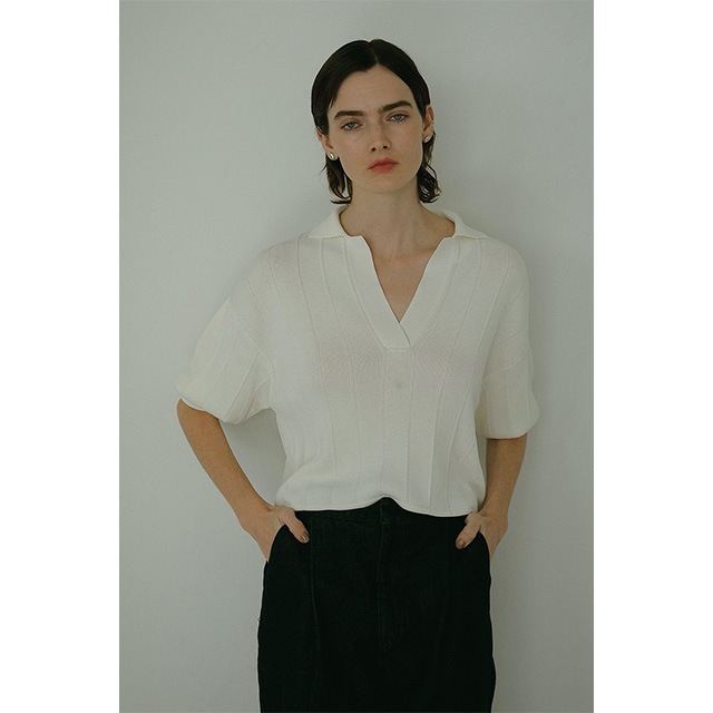 MANOF / �ޥΥ� KNIT POLO TOPS 