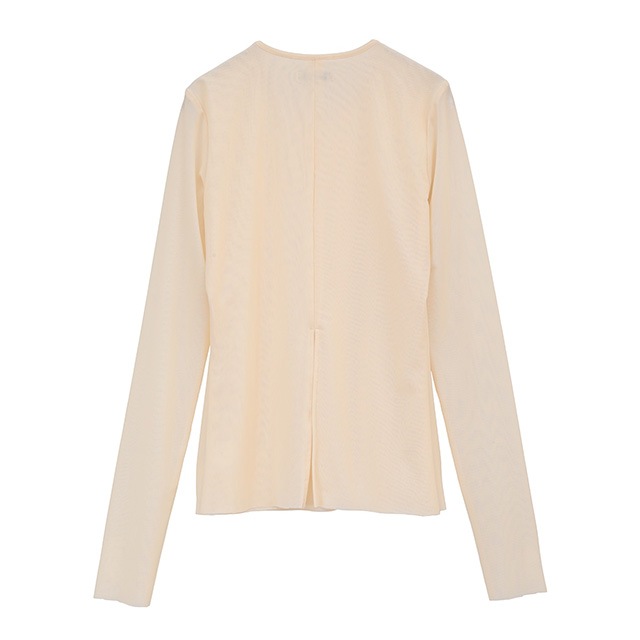 CLANE / ����� SHEER MESH CREW NECK TOPS
