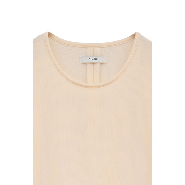 CLANE / ����� SHEER MESH CREW NECK TOPS